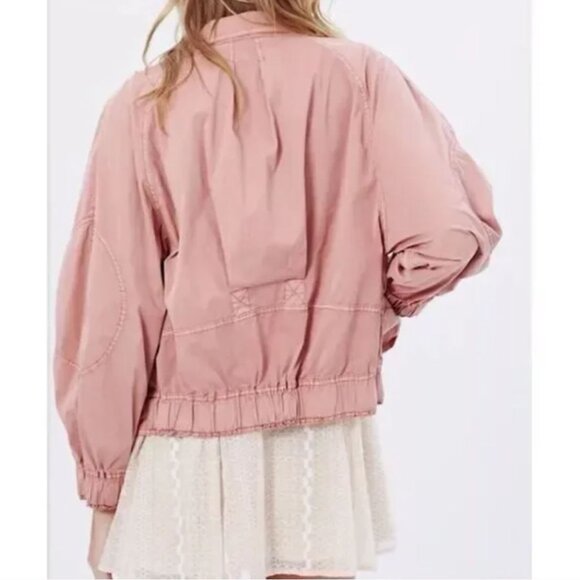 Free People | Oversized Parachute Utility Military Style Jacket | Size Medium - Picture 4 of 16